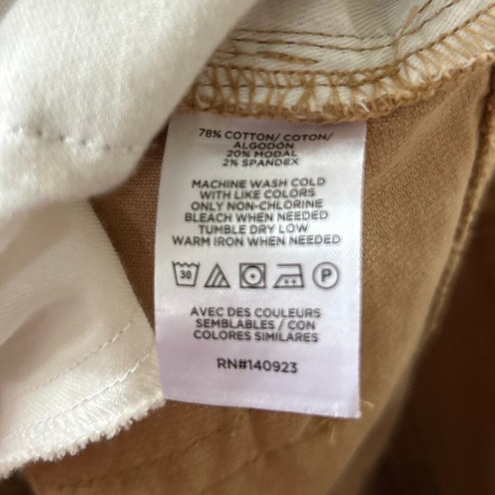 NWT Loft Tan Brown Corduroy Skinny Jeans 31/12 - Picture 4 of 6